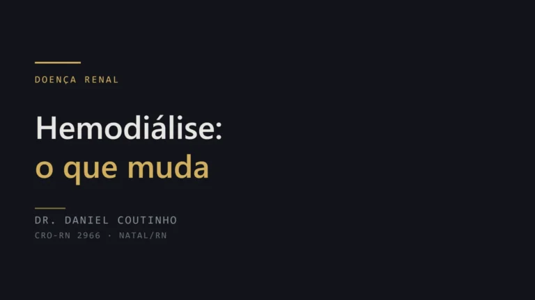 Implante dentário e hemodiálise: o que muda