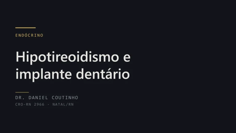 Hipotireoidismo e implante dentário