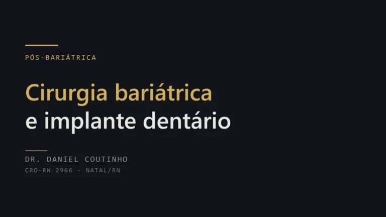 Cirurgia bariátrica e implante dentário