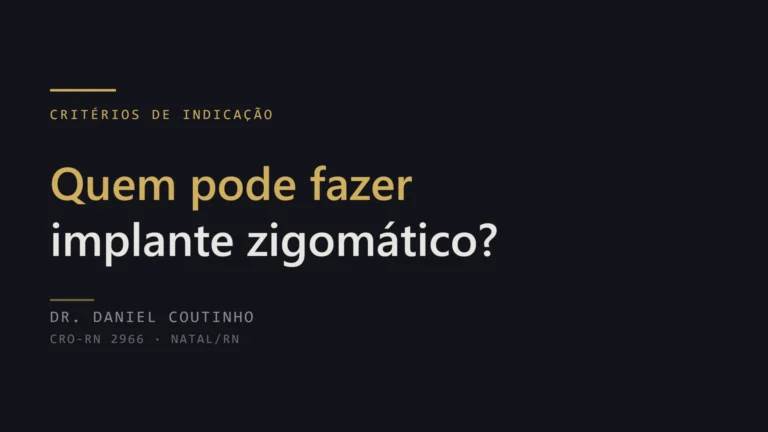 Quem pode fazer implante zigomático: critérios de indicação
