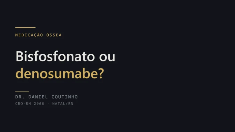 Bisfosfonato ou denosumabe: posso fazer implante dentário