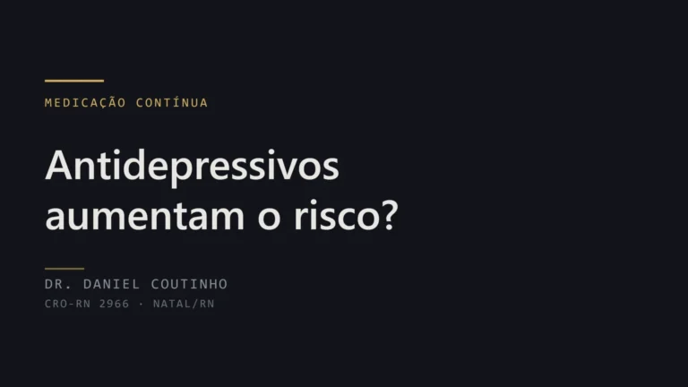 Antidepressivos e implante dentário: risco de falha segundo a literatura