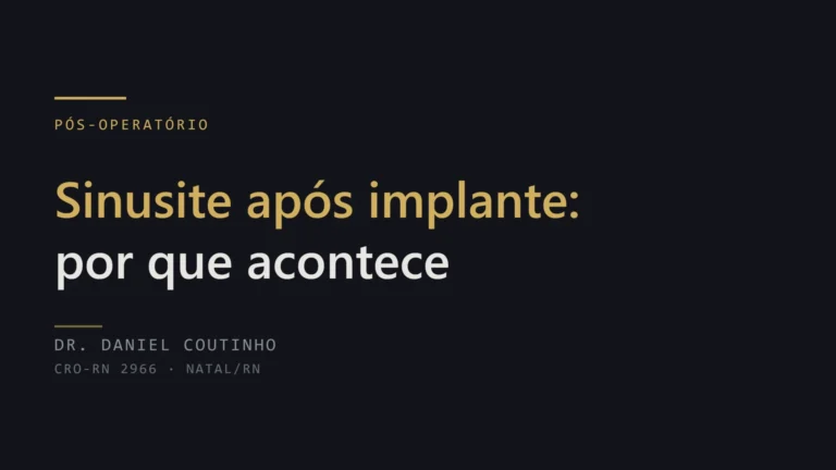 Sinusite após implante dentário: por que acontece e como é tratada