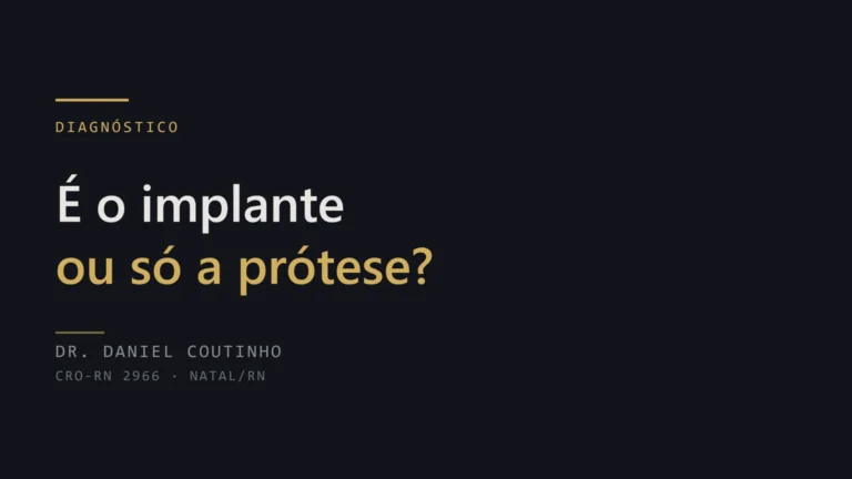 Implante dentário mole: é o implante ou só a prótese