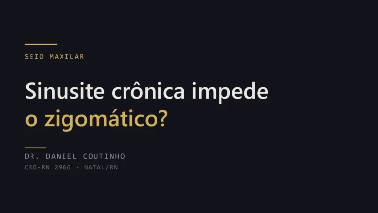 Sinusite crônica e implante zigomático