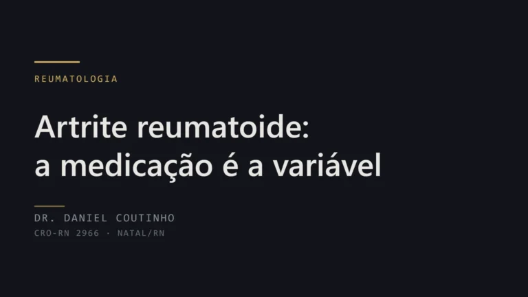 Artrite reumatoide e implante dentário